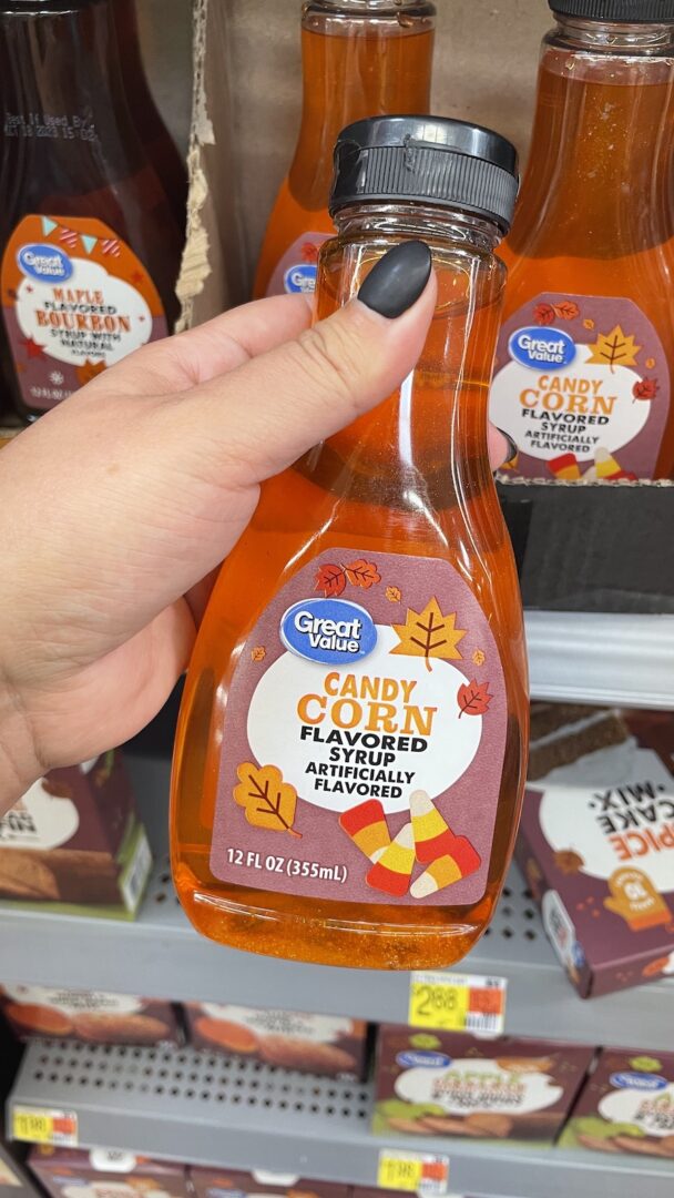 Walmart Is Selling 3 Glittered Candy Corn Syrup So Your Breakfast Just   Walmart Candy Corn Syrup 608x1080 