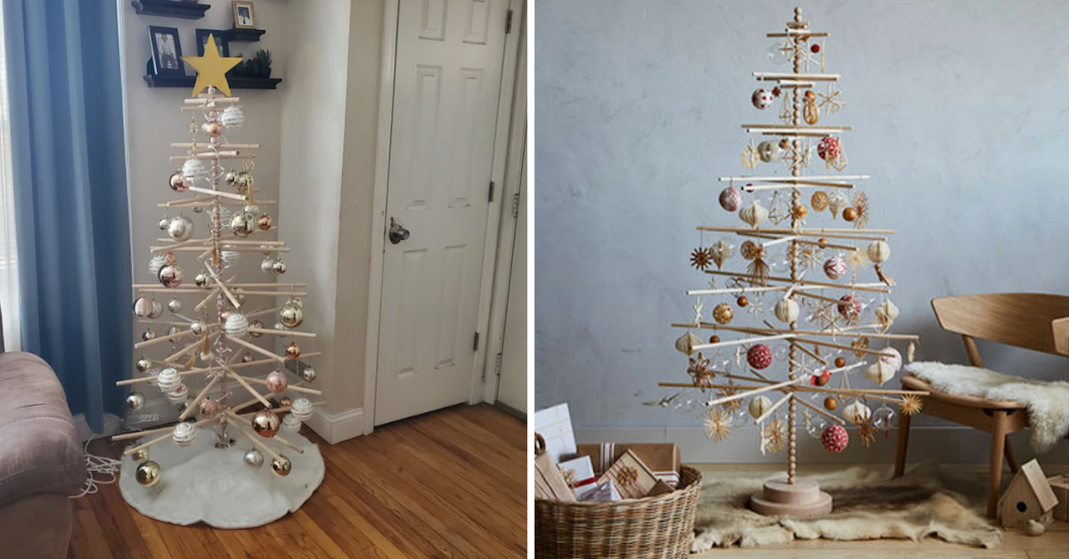 You Can Get This Beaded Wood Christmas Tree And It Just Might Be The Last Christmas Tree You’ll Ever Need To Buy