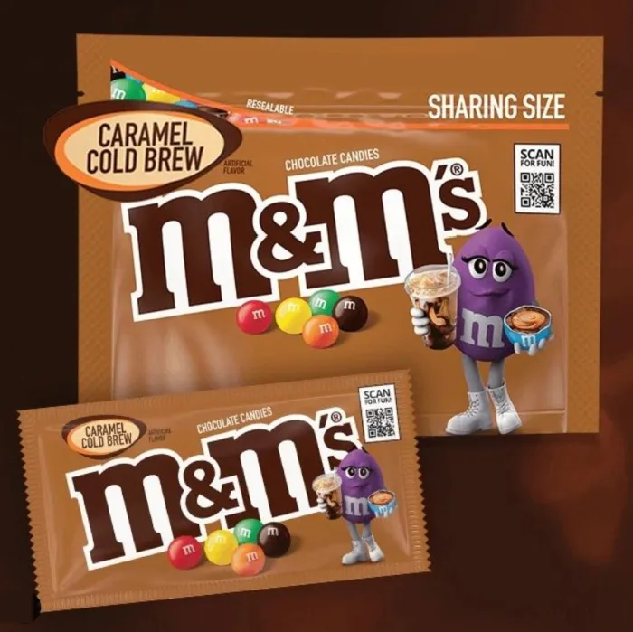 M&M's Caramel Cold Brew Review  Purple M&M's? #mms #caramel #cold