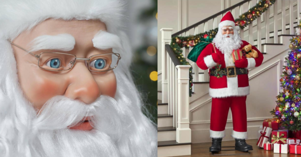 Home Depot is Selling A Life-Sized Santa That Sings And Tells Stories You Can Put In Your Home For The Holidays