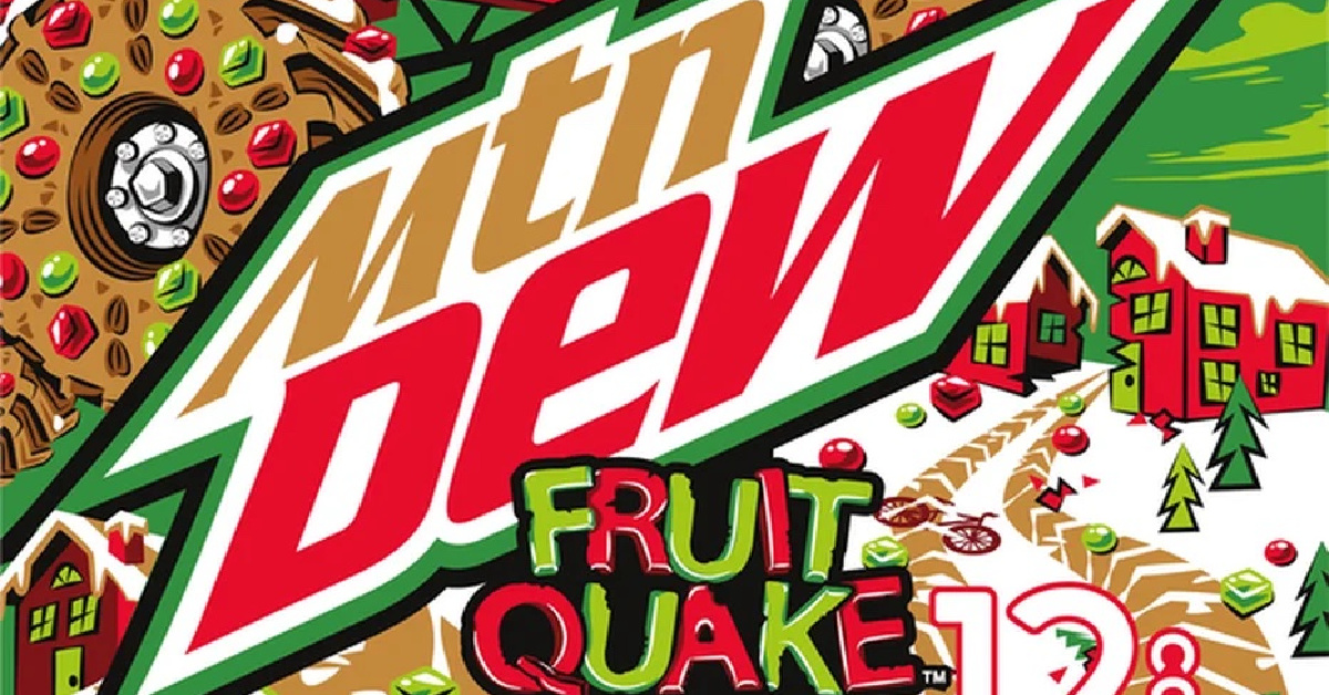 Mountain Dew Just Released a Fruitcake Inspired Soda Just In Time for the Holidays