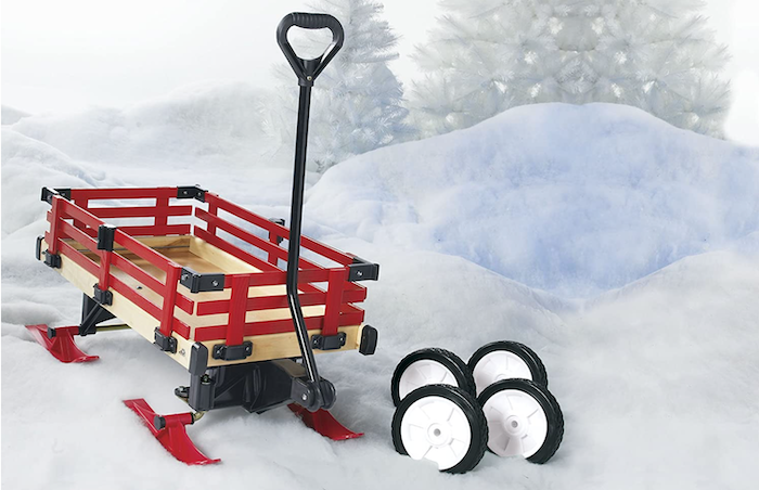 You Can Get A Wagon That Turns Into A Sled For The Best Winter Fun Ever