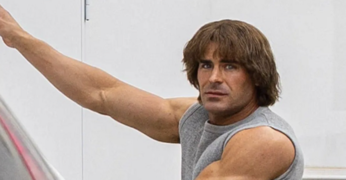 See The First Look at Zac Efron Bulked Up to Play A Pro Wrestler on Screen