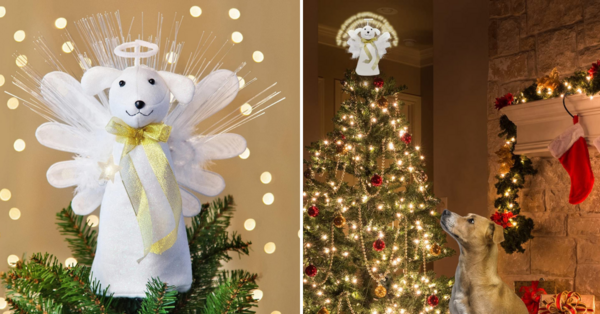 People Are Decorating Their Christmas Trees With An Angel Dog Tree Topper. Here’s Why.