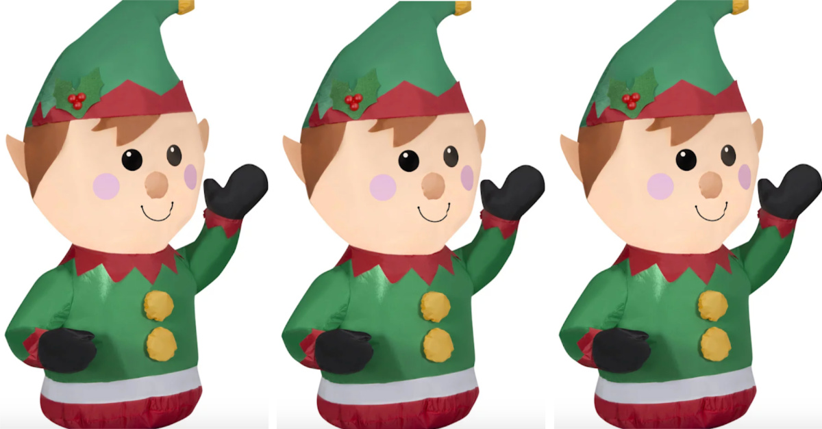 This Inflatable Elf Straps Into Your Passenger Seat For The Ultimate Christmas Car Ride