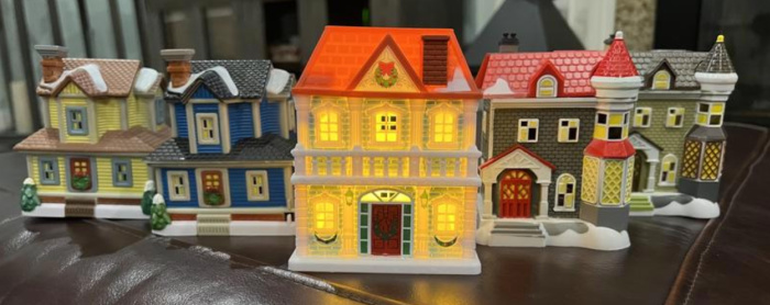 28-Piece Christmas Village Collection Only $13 at Dollar Tree