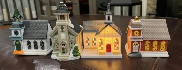 Dollar store Christmas village scale - The Silicon Underground