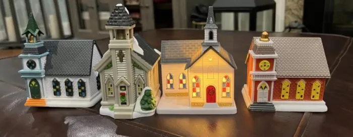 cobblestone corners winter village 49 pieces dollar tree｜TikTok Search