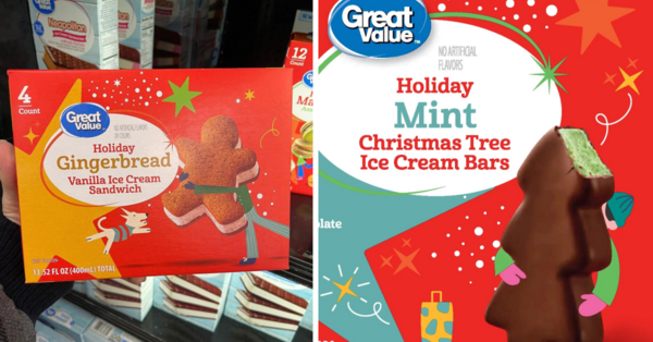 Walmart is Selling Gingerbread and Christmas Tree Ice Cream Sandwiches Just in Time for the Holidays