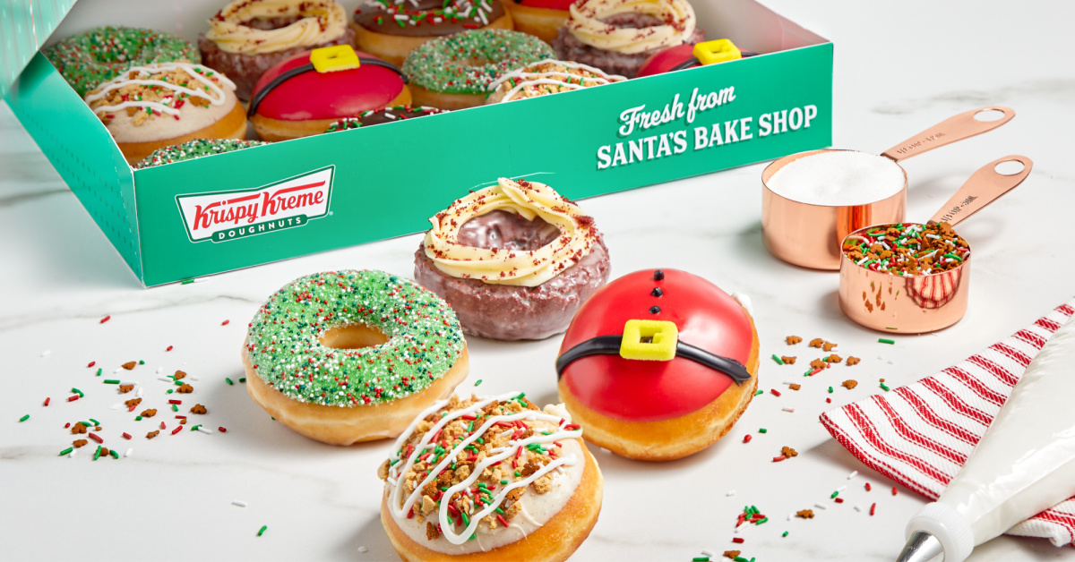 Krispy Kreme Releases Christmas Donuts That Include Gingerbread and Red Velvet