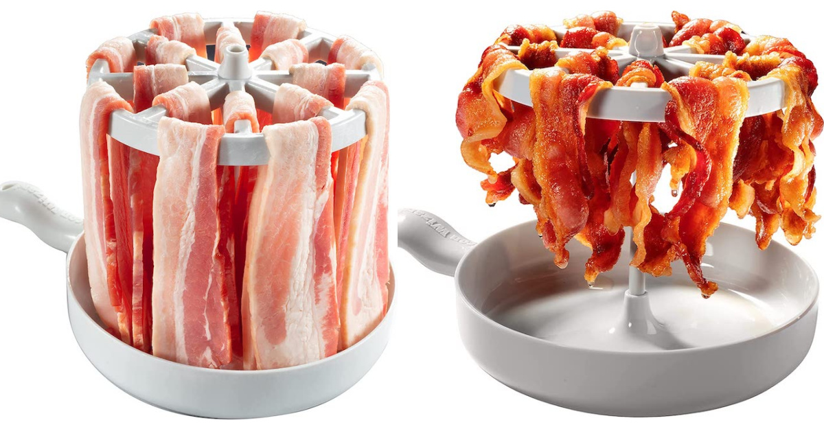 You Can Get a Microwavable Bacon Cooker That Makes a Full Pound of Crispy Bacon in Minutes