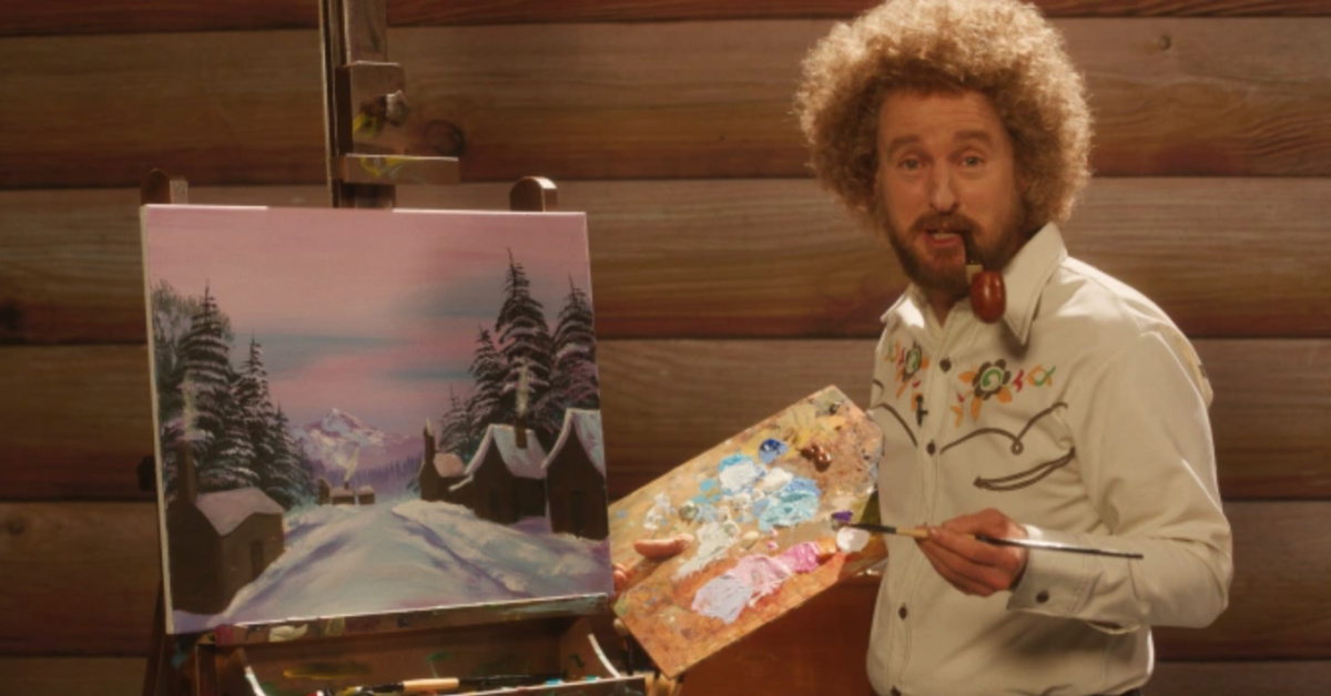 Owen Wilson Channels Bob Ross In This New Film And It Looks Hilarious