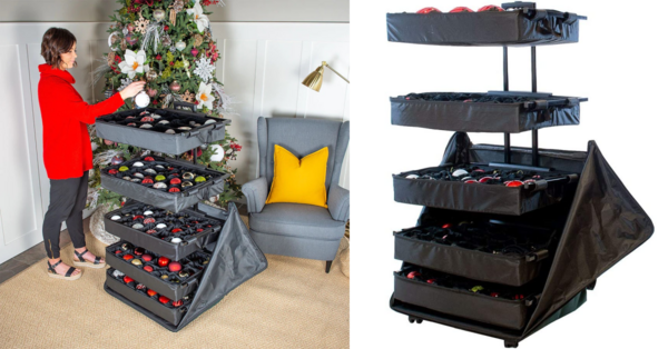 This Pop-Up Ornament Storage Might Just Be the Most Convenient Way to Store Your Christmas Ornaments