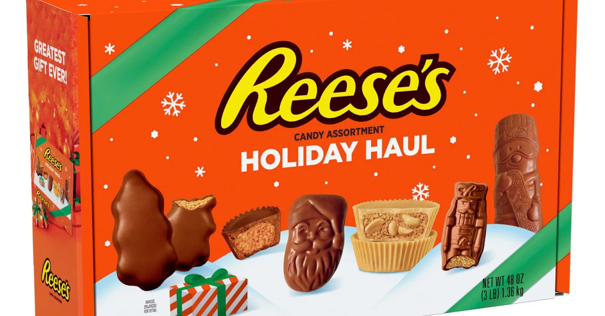 Reese’s Holiday Haul is A Big Box Filled With an Assortment of Candy for Christmas