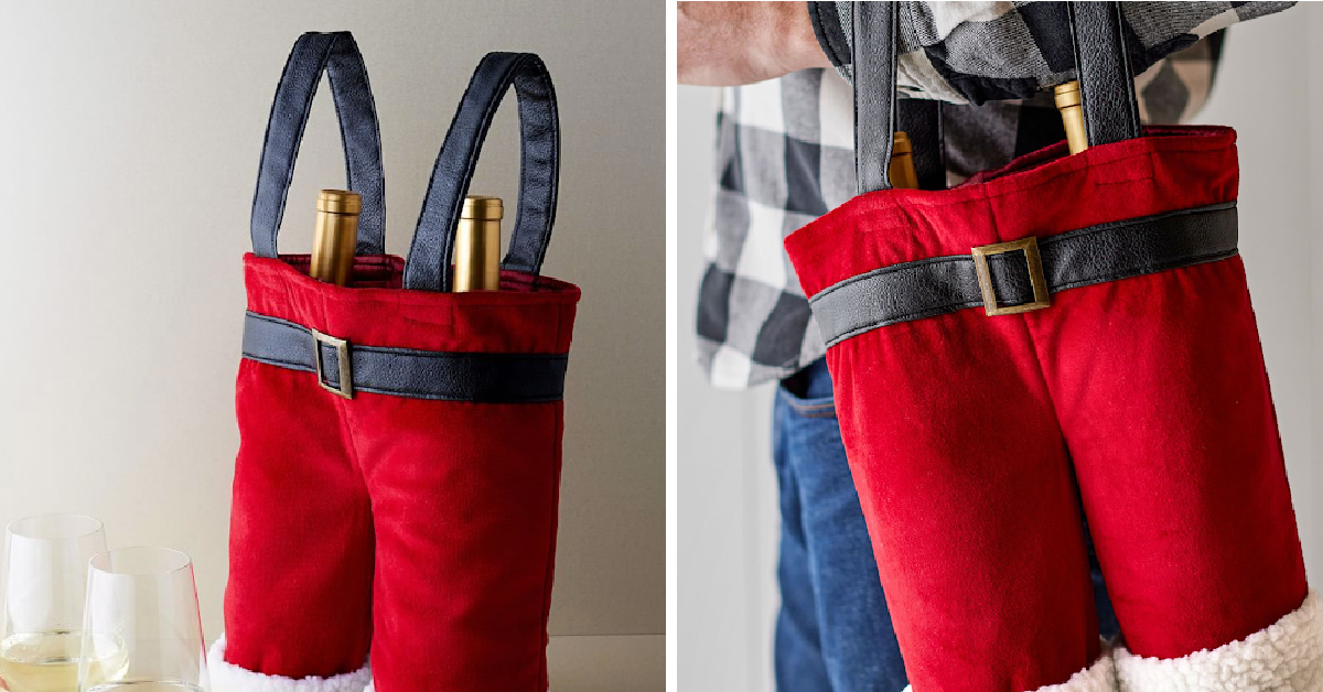 This Santa’s Pants Wine Bag Is The Perfect Thing To Usher In A Happy Holiday Season