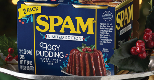 Move Over Christmas Ham, Spam Just Released a Figgy Pudding Flavor for the Holidays