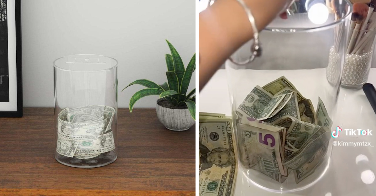 This Acrylic Piggy Bank Doesn’t Open Unless You Break It and It’s Perfect for Saving Money