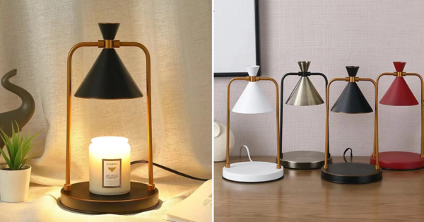 This Lamp Light Is Really a Candle Warmer That Melts the Wax Rather Than Burning the Wick
