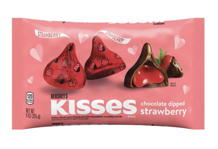 Hershey’s Just Released Chocolate Dipped Kisses That Are Stuffed With a Strawberry Flavored Center