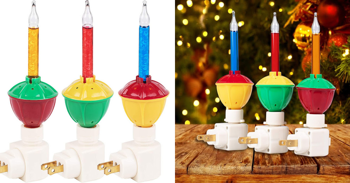 These Christmas Bubble Night Lights Are Giving Us All The Vintage Christmas Vibes