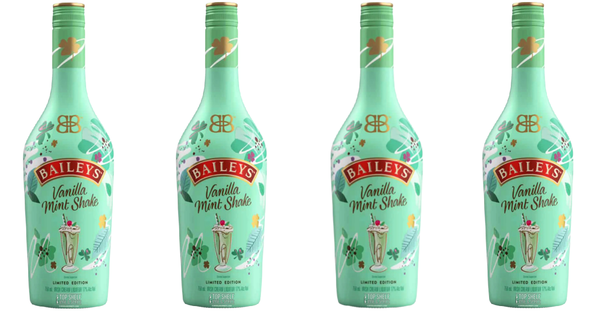 Baileys Just Released a Vanilla Mint Shake Liqueur That Can Be Poured Over Ice Cream for a Boozy Dessert