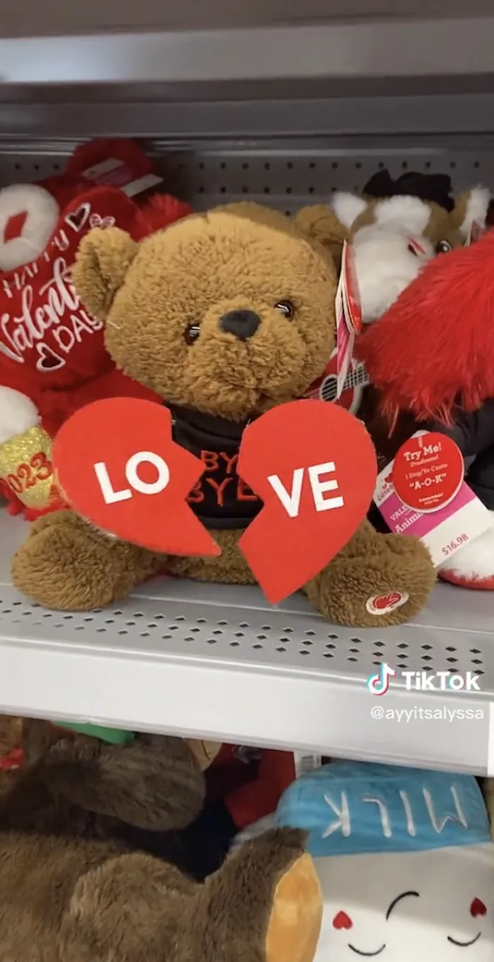 Walmart 'breakup' teddy bear rips apart a heart and sings NSYNC's 'Bye Bye  Bye' - Chicago Sun-Times