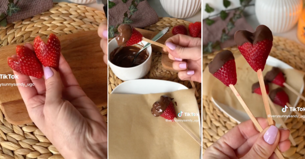 Here’s How to Make Chocolate Strawberry Hearts for the Cutest Valentine’s Day Dessert
