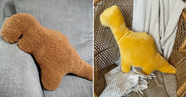 You Can Get Throw Pillows That Look Exactly Like Dino Chicken Nuggets and I Need Them