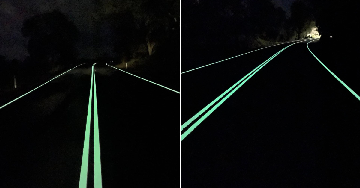 Australia Has Glow-in-the-Dark Roads So You Can See Better at Night and I Wish the U.S. Would Do the Same