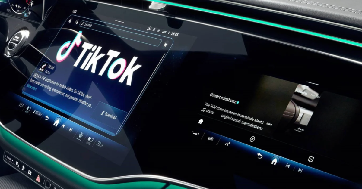 The TikTok App is Coming Preloaded in Cars Starting with Mercedes-Benz