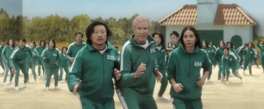 Will Ferrell Cruises Through ‘Squid Game’ and ‘Stranger Things’ Universes in New Super Bowl Ad and We Are Here For It