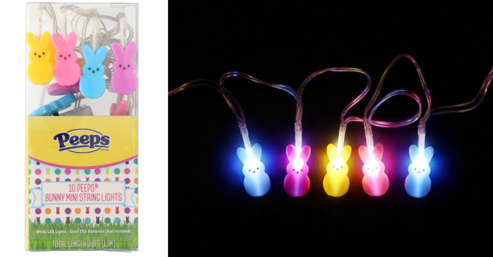 Dollar Tree is Selling Peeps Mini Bunnies String Lights for Just 1.25