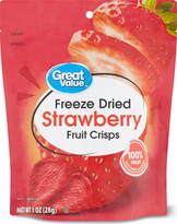 Great Value Freeze Dried Strawberry Fruit Crisps