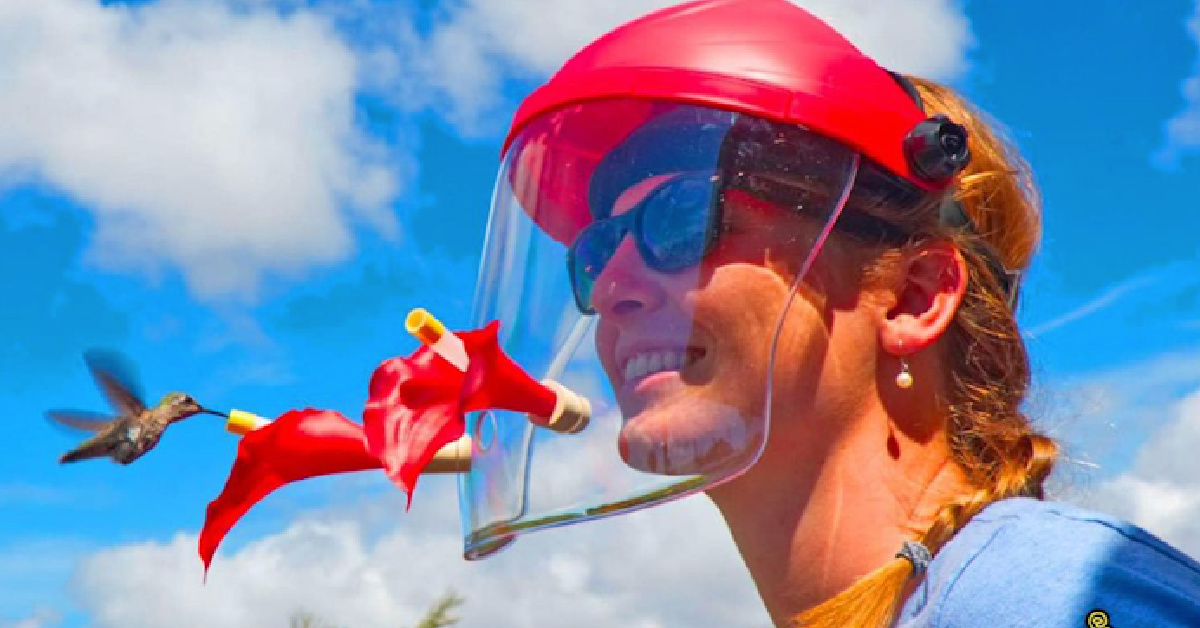 This Wearable Hummingbird Feeder Takes Bird Watching To The Next Level