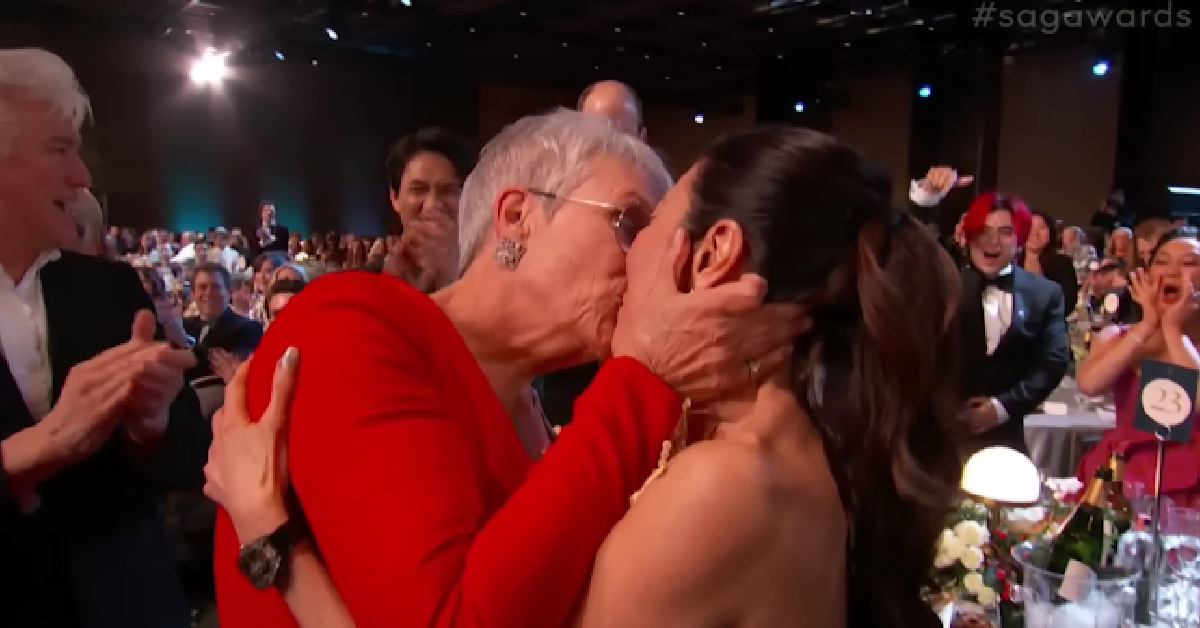 Jamie Lee Curtis Kissed Co-Star Michelle Yeoh Straight On The Lips After Winning an Award