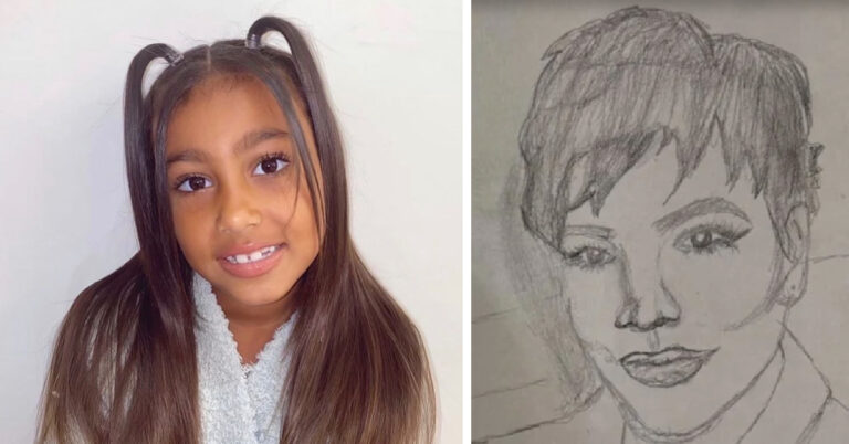 Kim Kardashian’s Daughter, North West Has Some Incredible Art Skills And You Have To See Some Of Her Portraits
