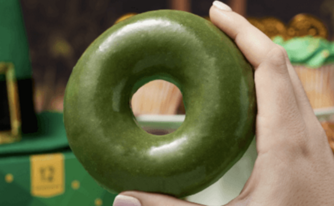 Today is Free Green Donut Day at Krispy Kreme