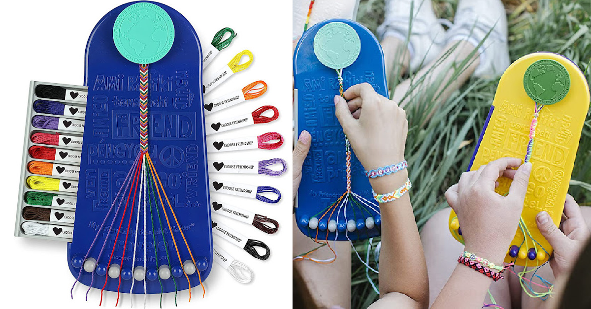 You Can Get A Friendship Bracelet Maker For Hours Of Screen-Free Fun