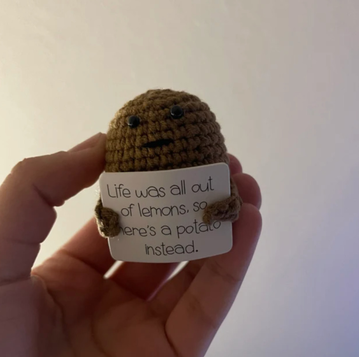 This Crocheted Positive Potato Is An Adorable Way to Motivate You