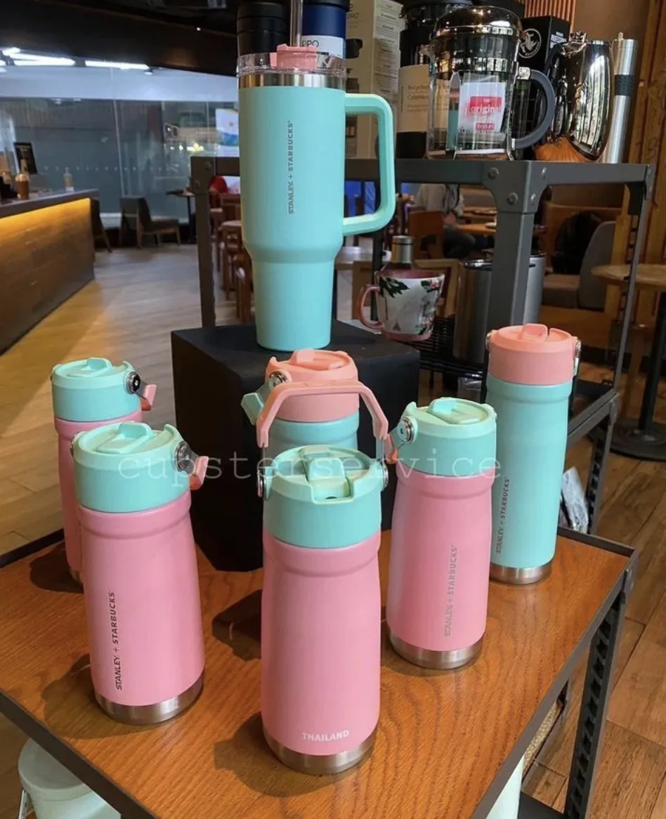 Starbucks X Stanley Get your limited Stanley tumblers now. Limited quantity  available. *Collection vary per store. #Starbucks #Aruba, By Starbucks  Aruba