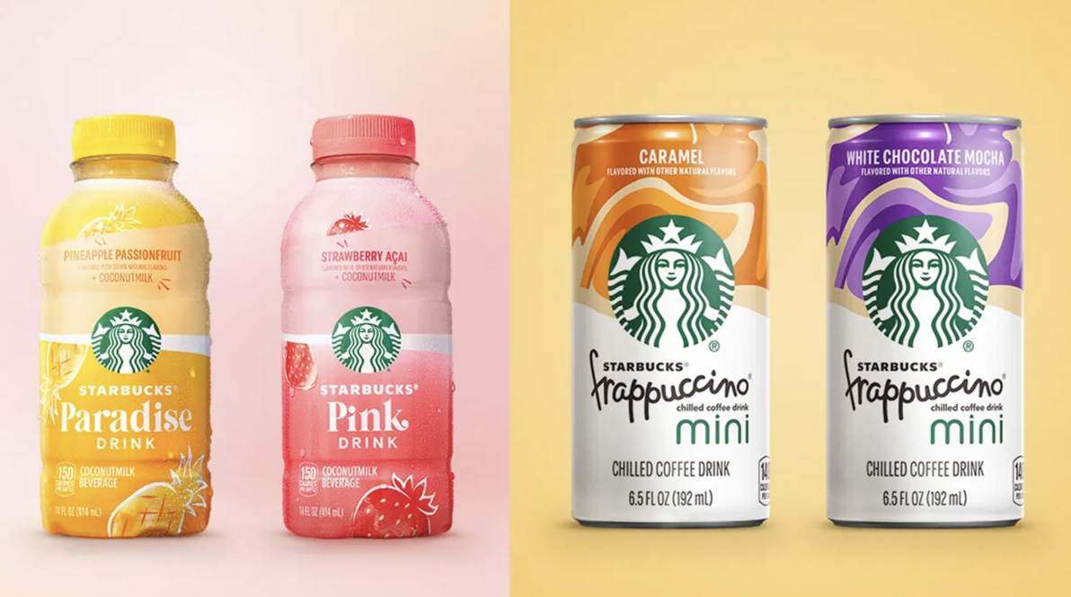 Starbucks is Releasing New Bottled Drinks In Stores Including Mini Frappuccinos and The Pink Drink