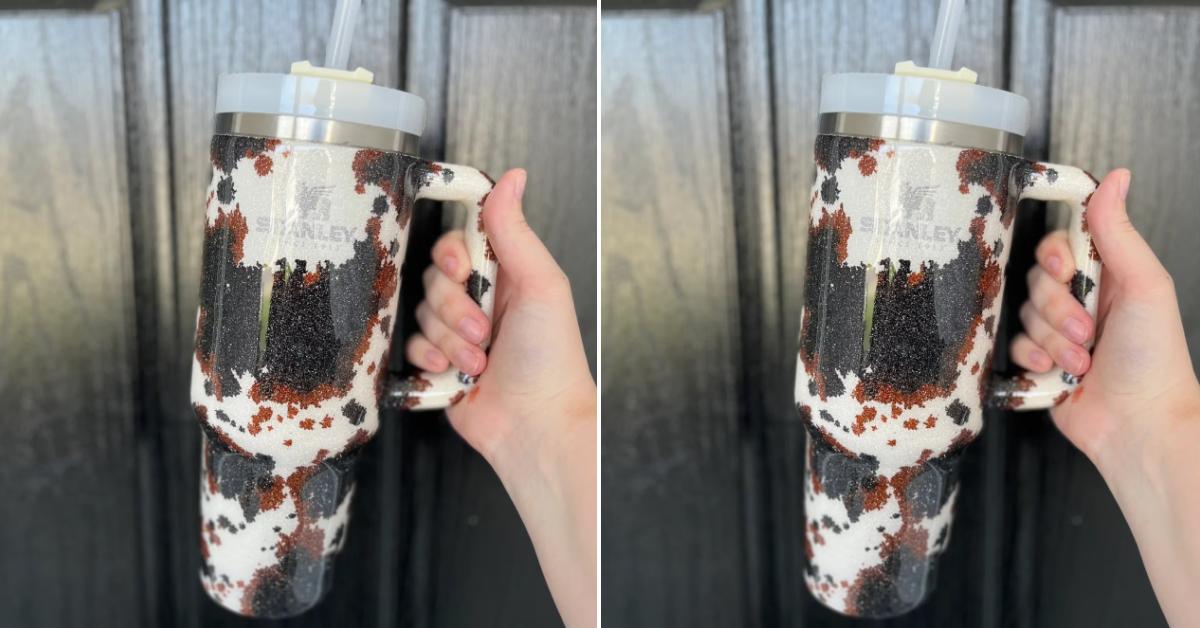 You Can Now Get a Cowhide Decorated Stanley Tumbler and It Is So Cute