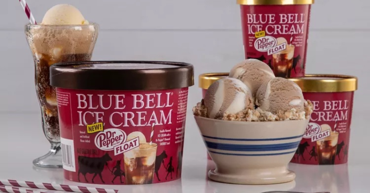 Move Over Root Beer Floats, Blue Bell Just Released Dr. Pepper Float Ice Cream