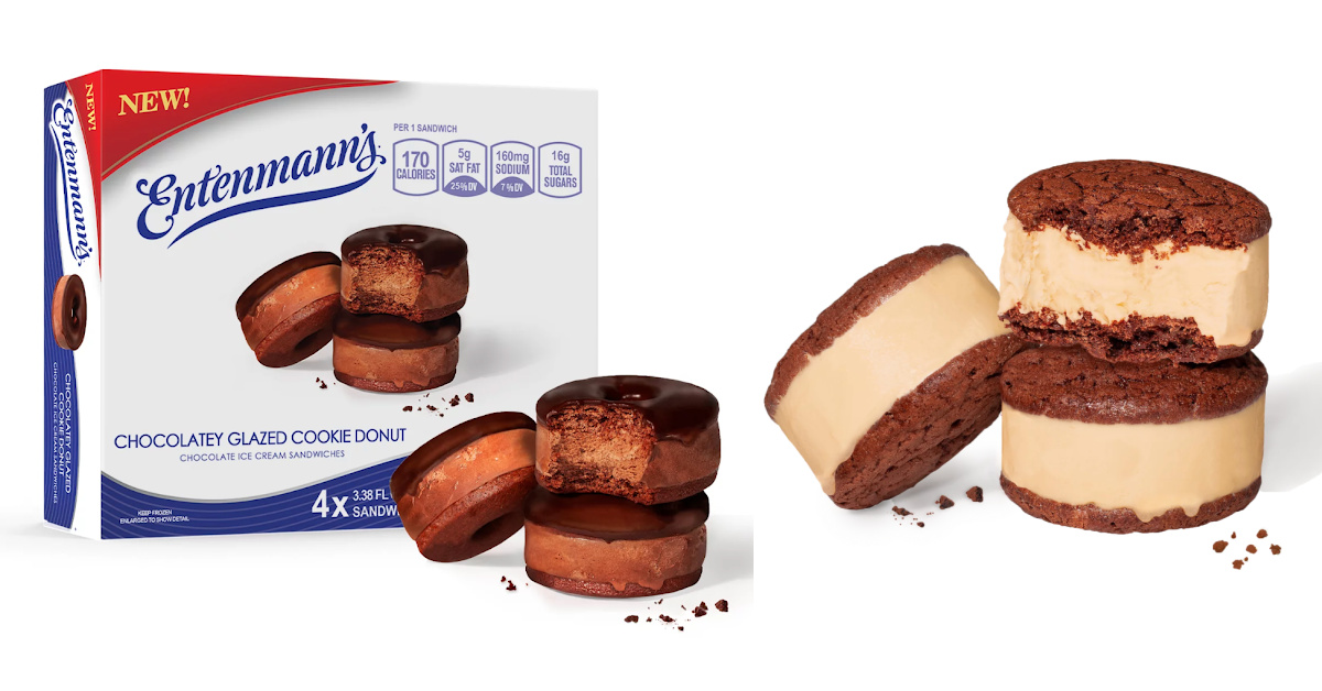 Entenmann’s Is Bringing Us New Ice Cream Sandwiches Inspired By Their Tasty Bakery Treats