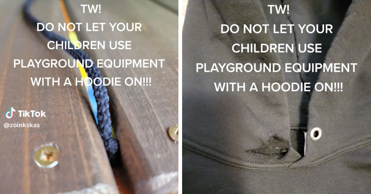 Dear Parents, You Should Never Let Your Kids Wear Hoodies On The Playground. Here’s Why.
