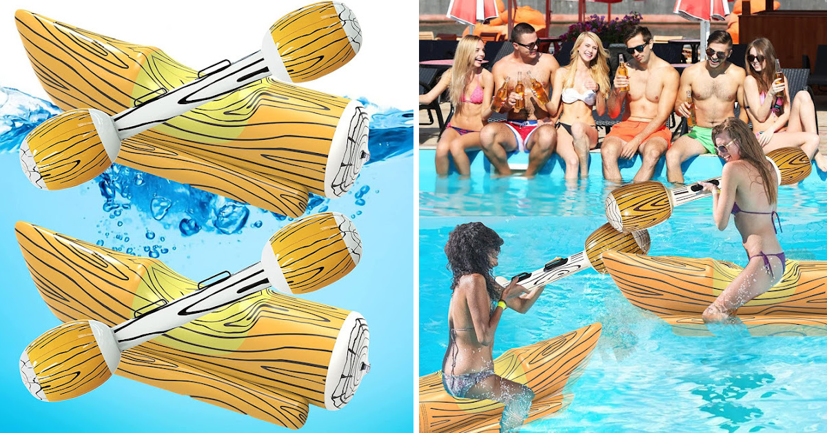 This Inflatable Jousting Set Is Just What You Need For Fun In The Pool This Summer