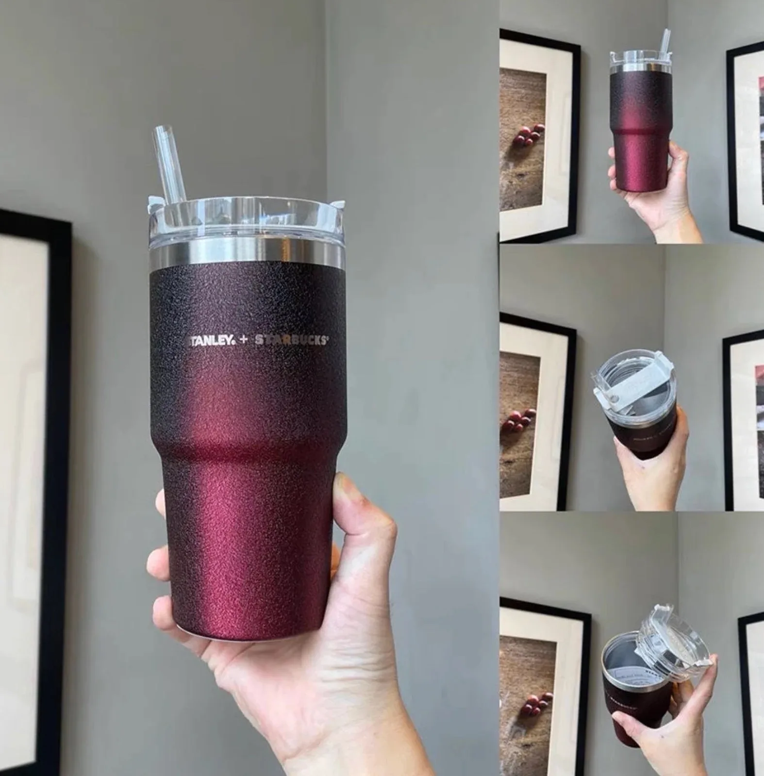 This Ombre Glitter Starbucks Stanley Tumbler Is Giving Me Total