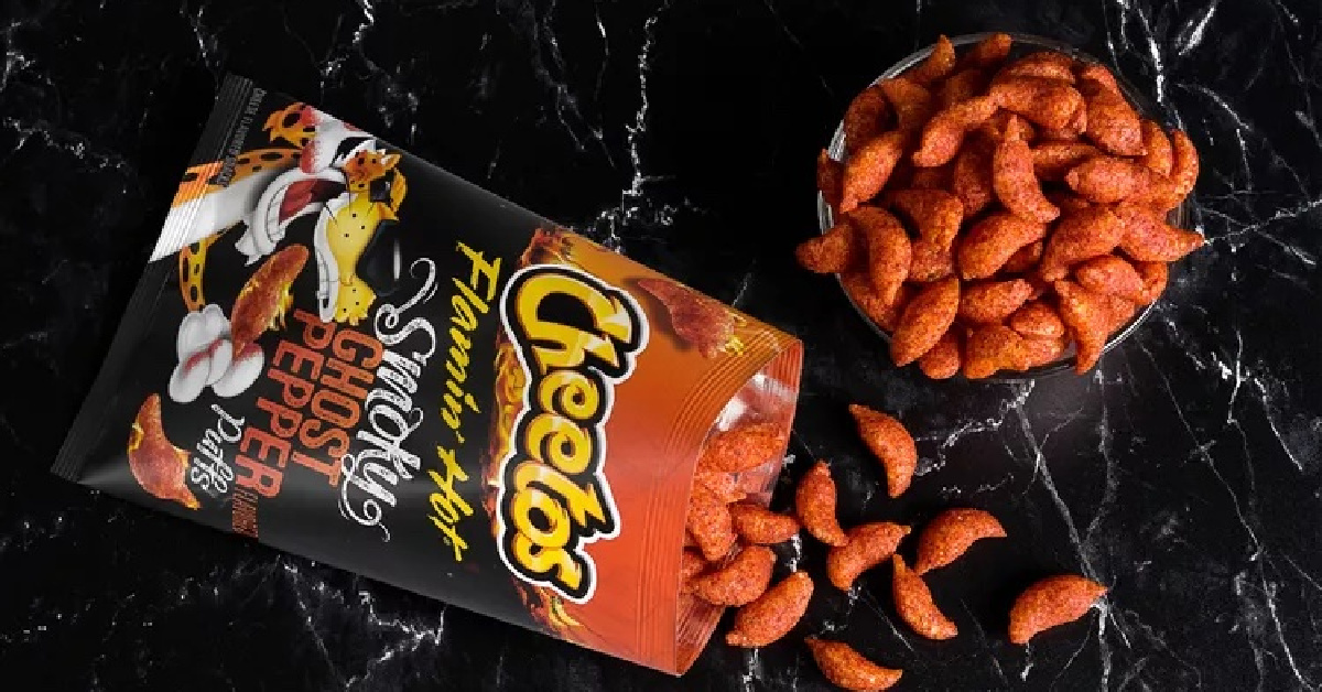 Cheetos Is Turning Up The Heat With A New Spicy Chip That Should Be Paired With a Glass of Milk