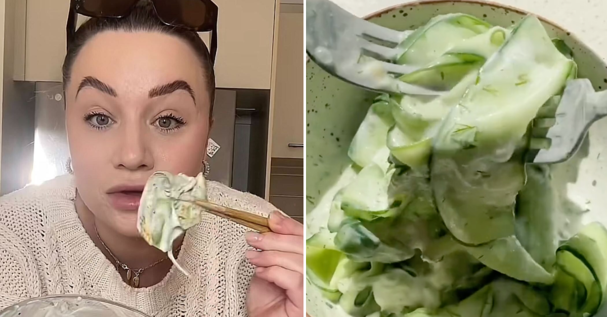 This Creamy Cucumber Salad Is The Hot New Food Trend and It Sounds Delicious