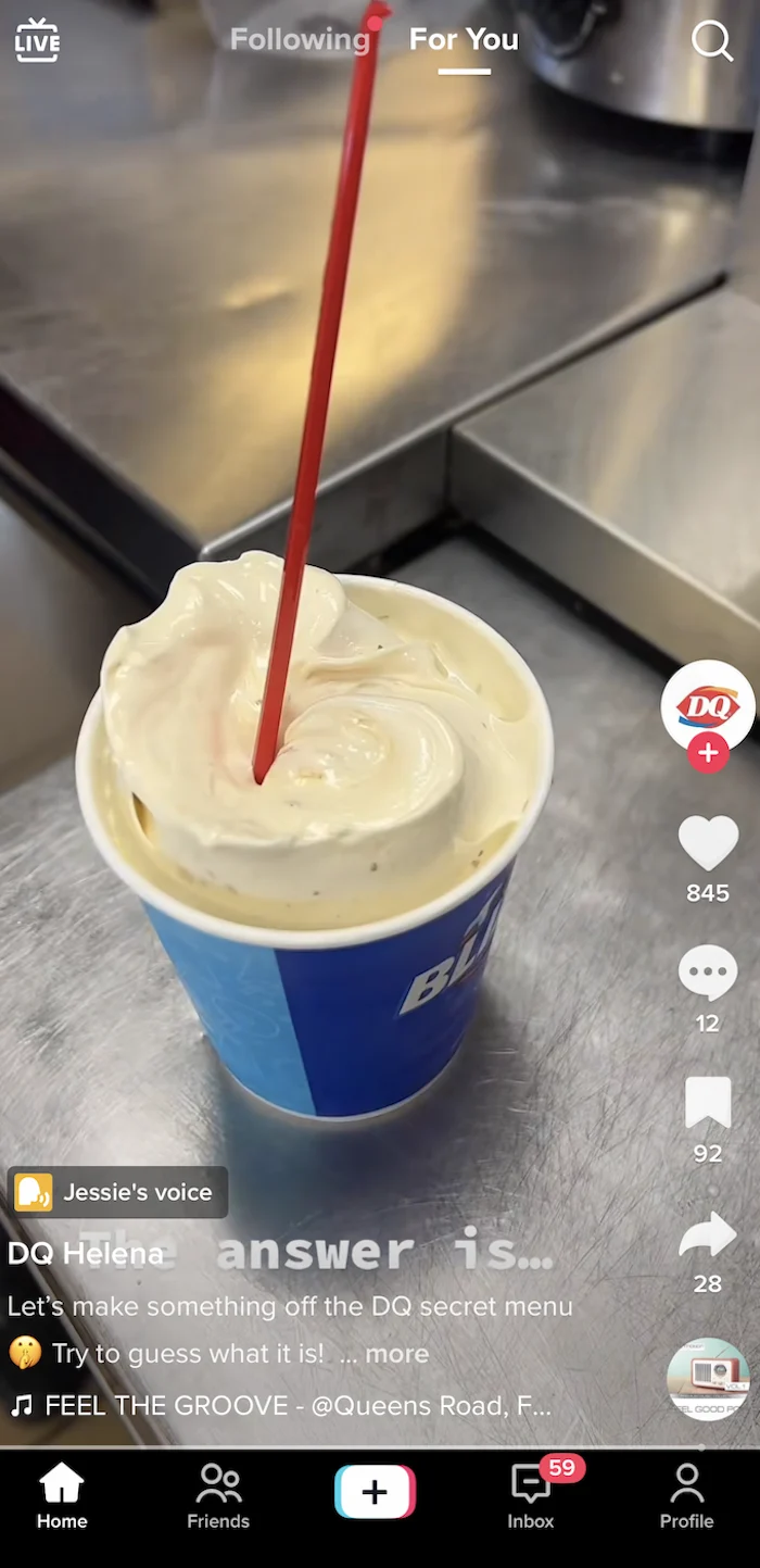 Here's How to Order the Secret Menu Caramel Nut Roll Blizzard at Dairy